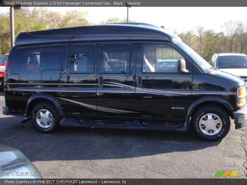 Black / Neutral 2000 Chevrolet Express G1500 Passenger Conversion Van