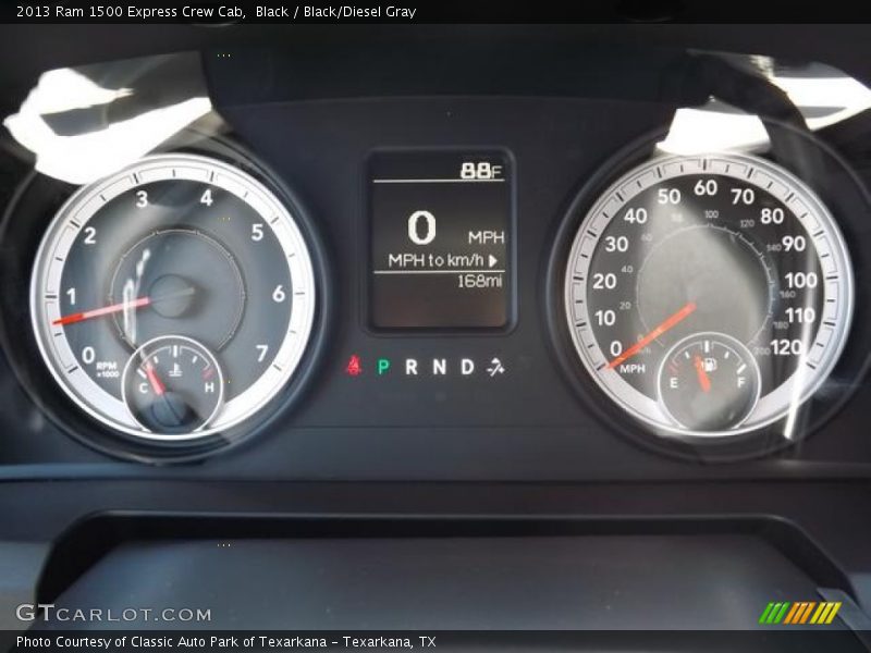 Black / Black/Diesel Gray 2013 Ram 1500 Express Crew Cab