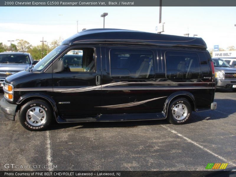 Black / Neutral 2000 Chevrolet Express G1500 Passenger Conversion Van