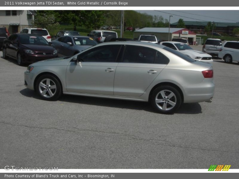 White Gold Metallic / Cornsilk Beige 2011 Volkswagen Jetta TDI Sedan