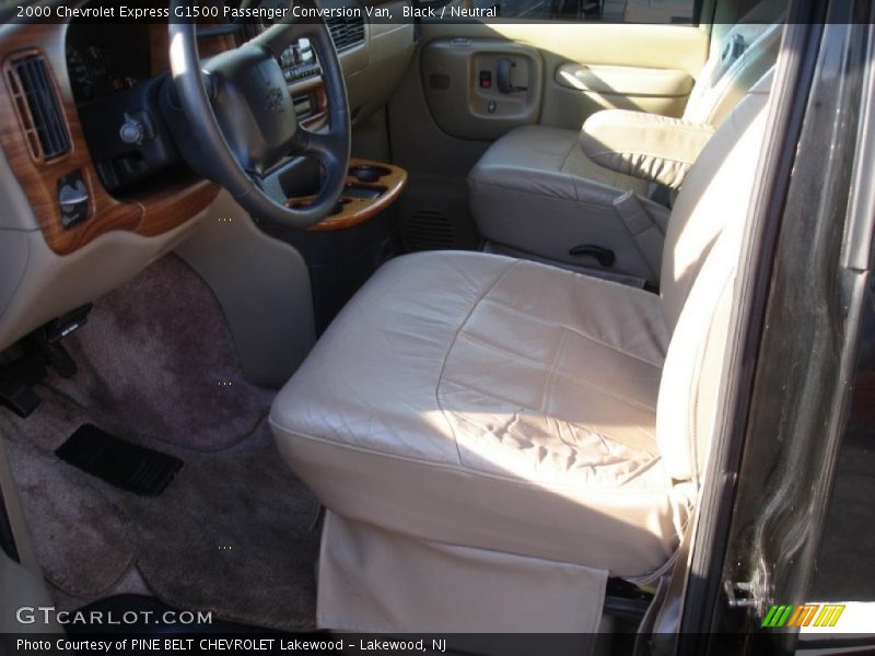 Black / Neutral 2000 Chevrolet Express G1500 Passenger Conversion Van