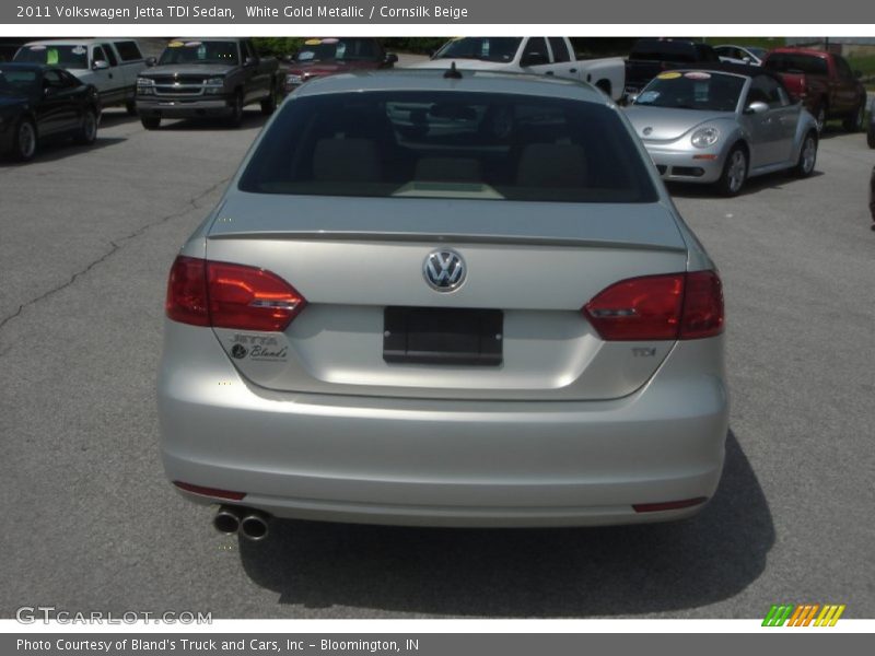 White Gold Metallic / Cornsilk Beige 2011 Volkswagen Jetta TDI Sedan