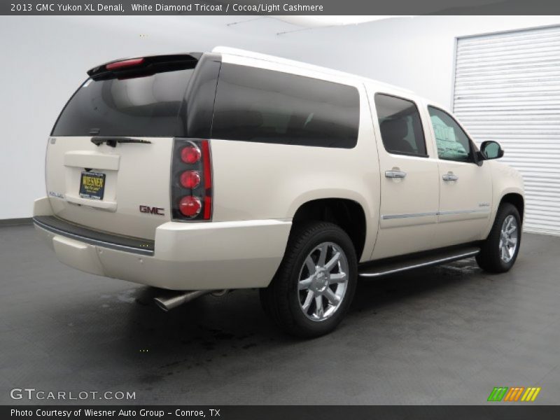 White Diamond Tricoat / Cocoa/Light Cashmere 2013 GMC Yukon XL Denali