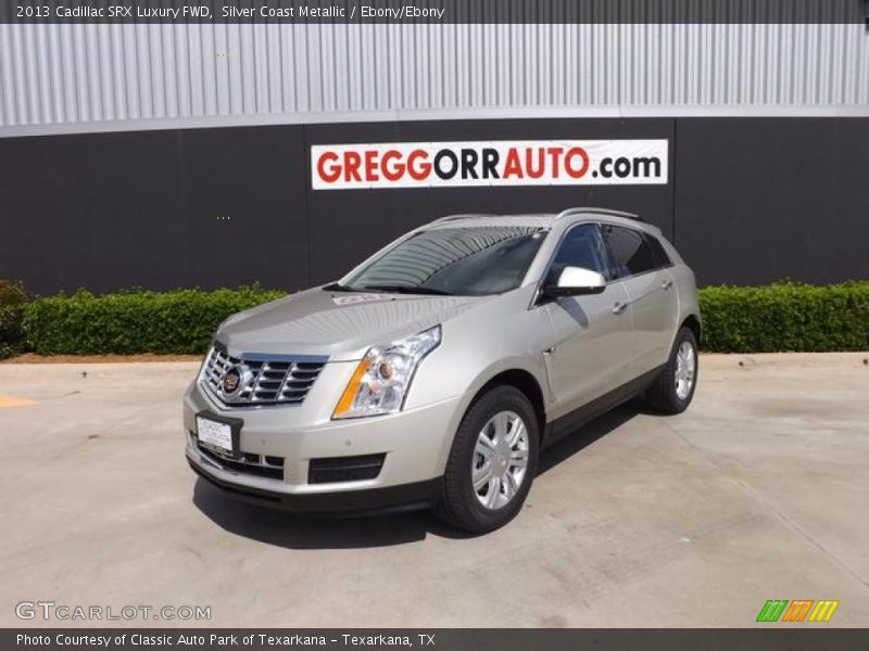 Silver Coast Metallic / Ebony/Ebony 2013 Cadillac SRX Luxury FWD