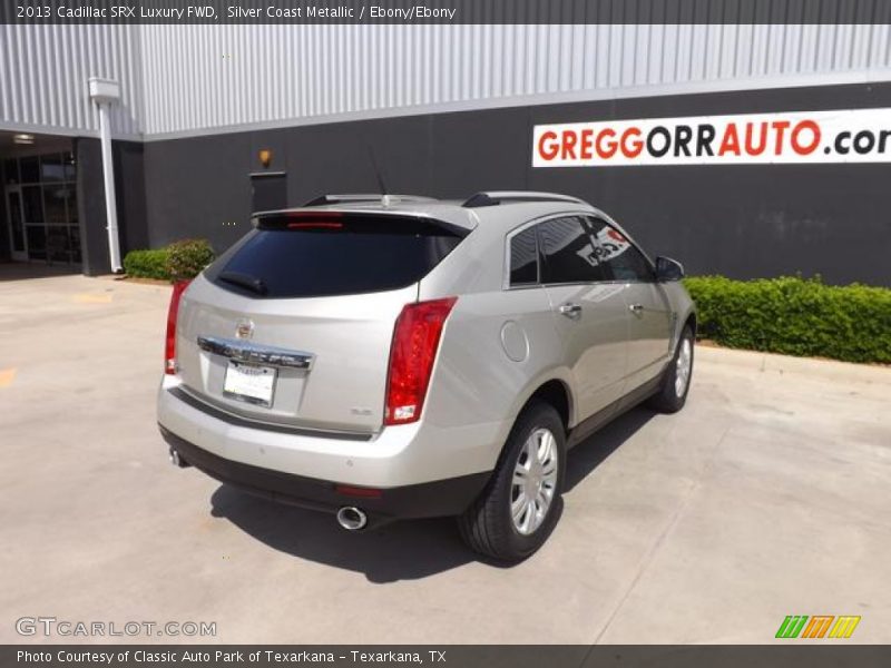 Silver Coast Metallic / Ebony/Ebony 2013 Cadillac SRX Luxury FWD