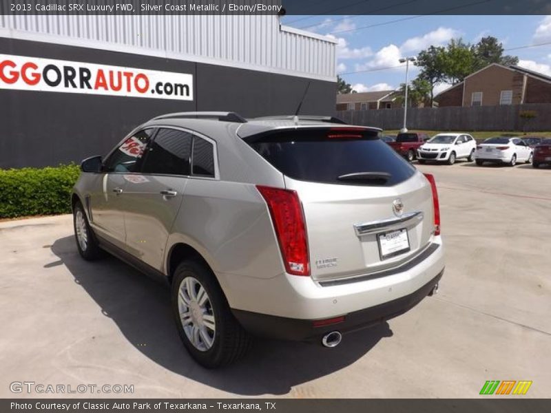 Silver Coast Metallic / Ebony/Ebony 2013 Cadillac SRX Luxury FWD