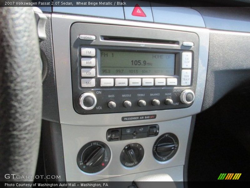 Wheat Beige Metallic / Black 2007 Volkswagen Passat 2.0T Sedan