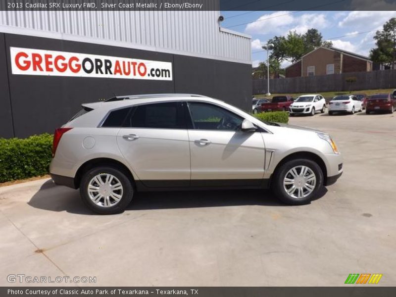 Silver Coast Metallic / Ebony/Ebony 2013 Cadillac SRX Luxury FWD