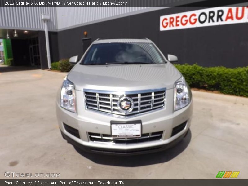 Silver Coast Metallic / Ebony/Ebony 2013 Cadillac SRX Luxury FWD