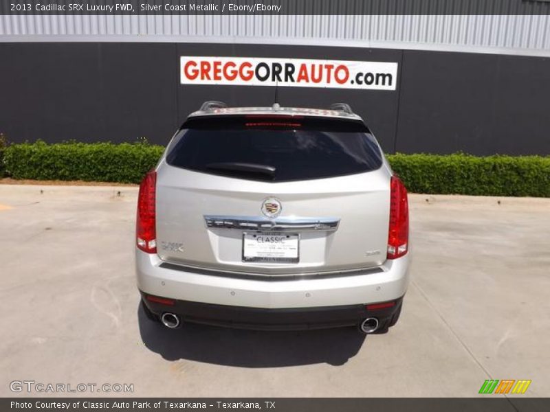 Silver Coast Metallic / Ebony/Ebony 2013 Cadillac SRX Luxury FWD