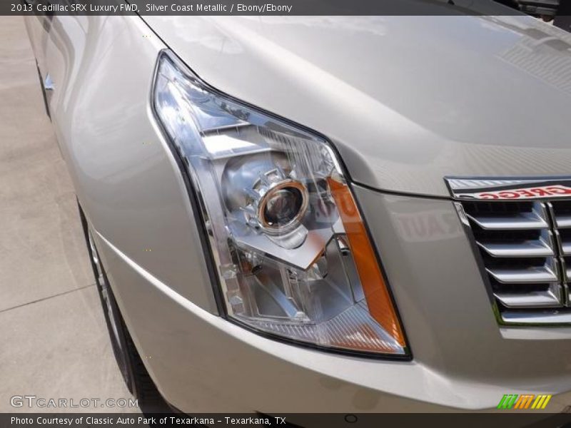 Silver Coast Metallic / Ebony/Ebony 2013 Cadillac SRX Luxury FWD