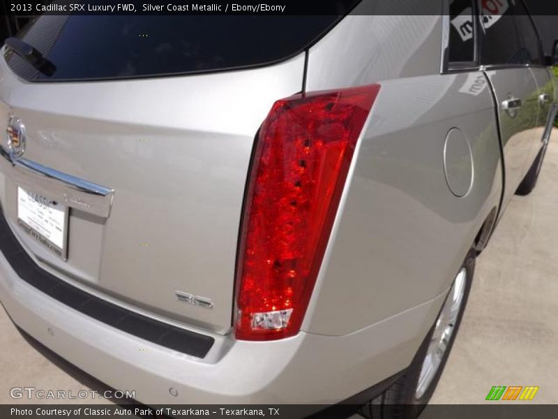 Silver Coast Metallic / Ebony/Ebony 2013 Cadillac SRX Luxury FWD