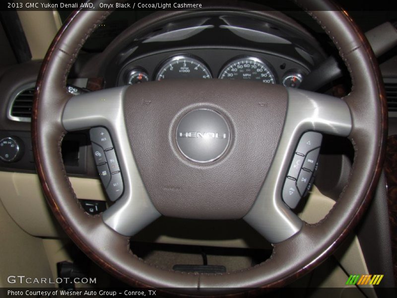 Onyx Black / Cocoa/Light Cashmere 2013 GMC Yukon Denali AWD