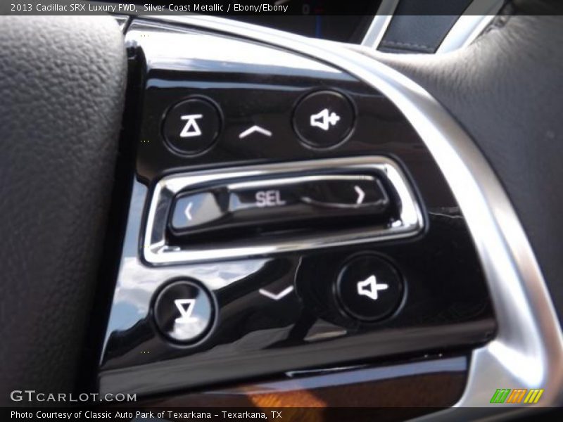 Silver Coast Metallic / Ebony/Ebony 2013 Cadillac SRX Luxury FWD