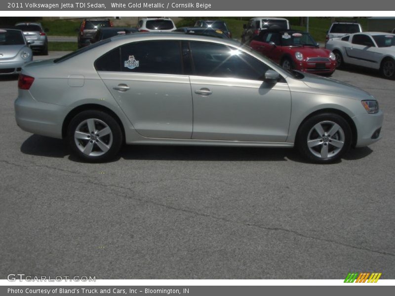 White Gold Metallic / Cornsilk Beige 2011 Volkswagen Jetta TDI Sedan
