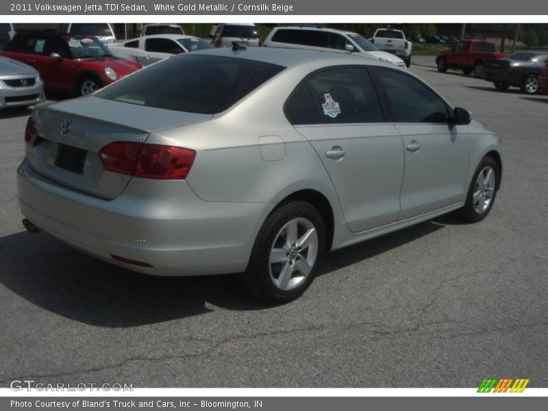 White Gold Metallic / Cornsilk Beige 2011 Volkswagen Jetta TDI Sedan