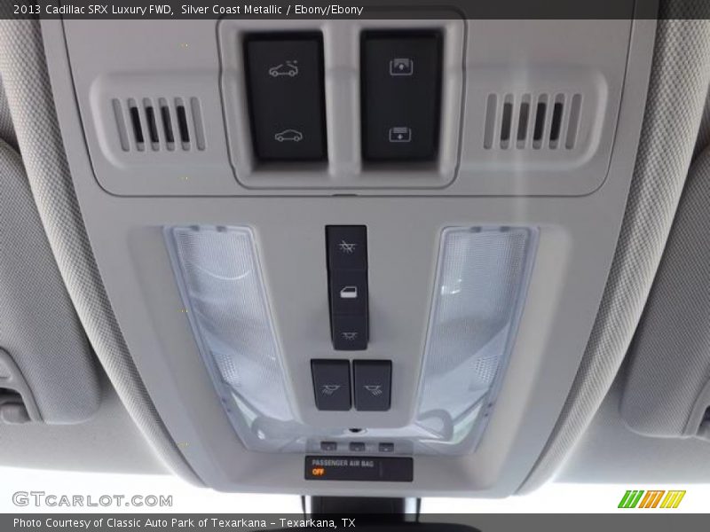 Silver Coast Metallic / Ebony/Ebony 2013 Cadillac SRX Luxury FWD