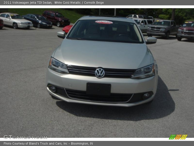 White Gold Metallic / Cornsilk Beige 2011 Volkswagen Jetta TDI Sedan