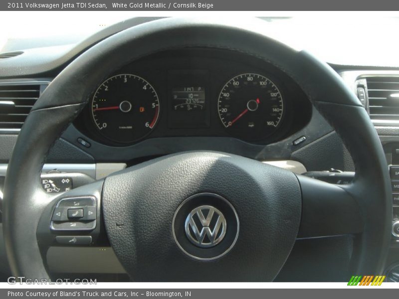 White Gold Metallic / Cornsilk Beige 2011 Volkswagen Jetta TDI Sedan