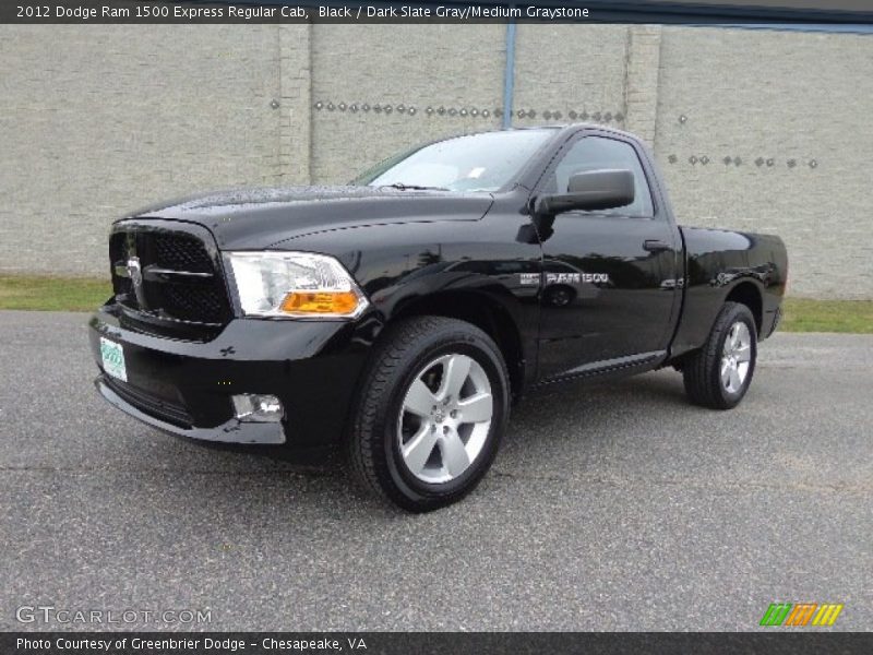 Black / Dark Slate Gray/Medium Graystone 2012 Dodge Ram 1500 Express Regular Cab