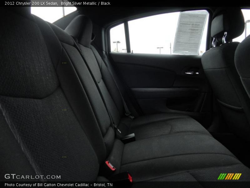 Bright Silver Metallic / Black 2012 Chrysler 200 LX Sedan