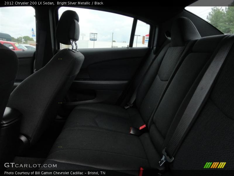 Bright Silver Metallic / Black 2012 Chrysler 200 LX Sedan