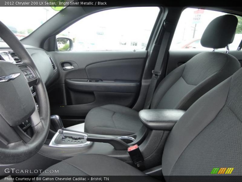 Bright Silver Metallic / Black 2012 Chrysler 200 LX Sedan
