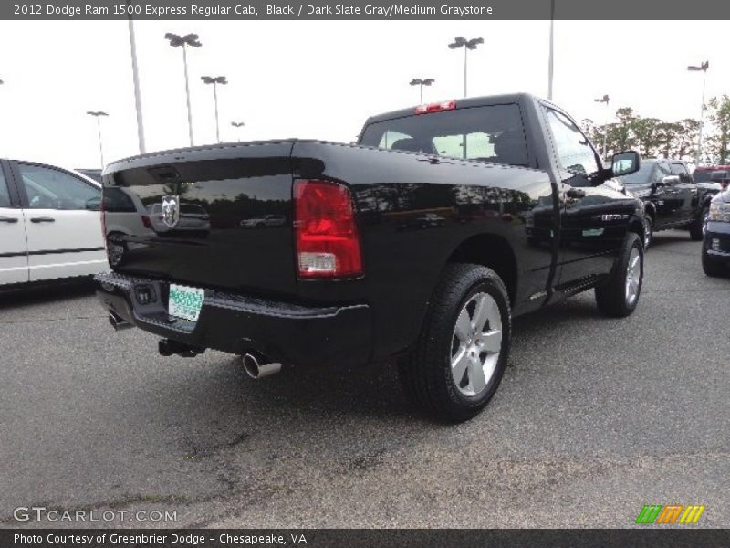 Black / Dark Slate Gray/Medium Graystone 2012 Dodge Ram 1500 Express Regular Cab