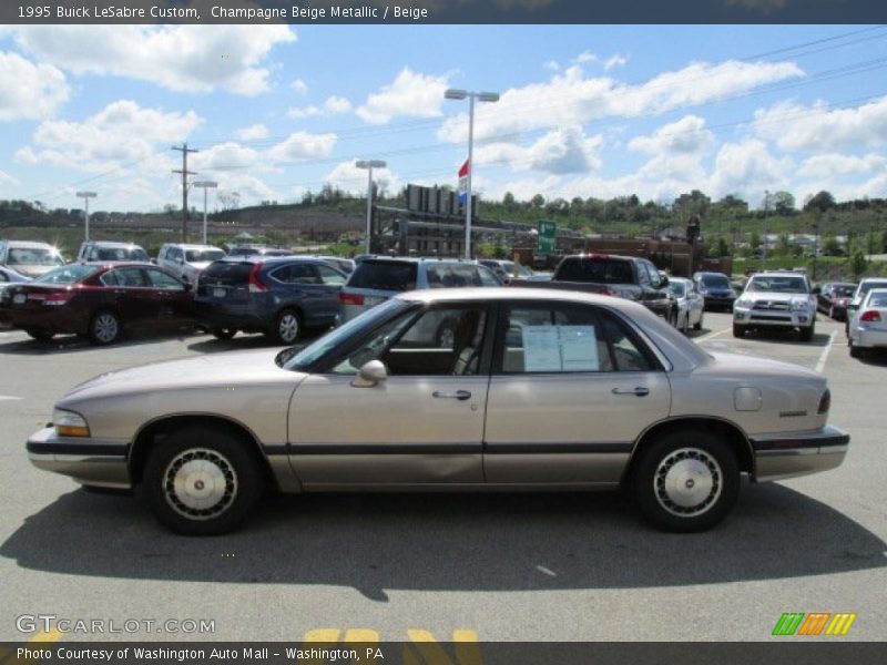 Champagne Beige Metallic / Beige 1995 Buick LeSabre Custom