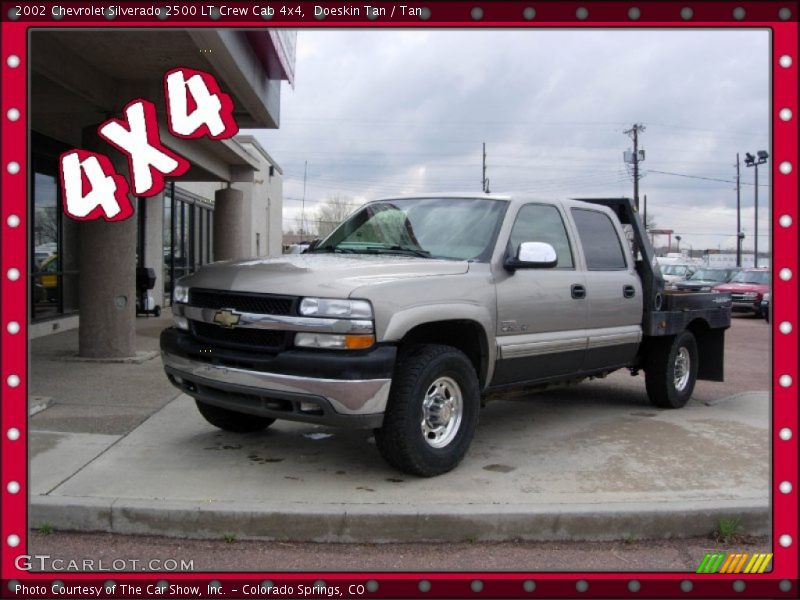 Doeskin Tan / Tan 2002 Chevrolet Silverado 2500 LT Crew Cab 4x4