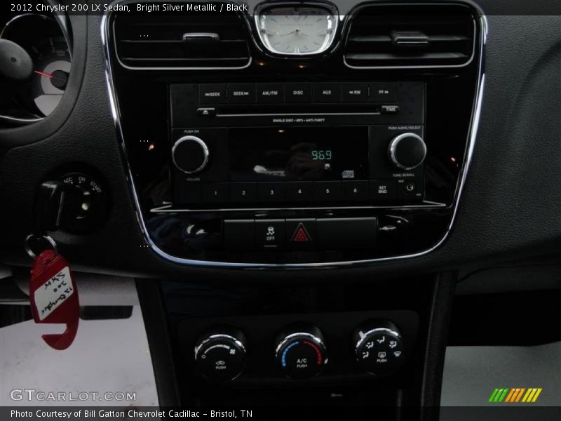 Bright Silver Metallic / Black 2012 Chrysler 200 LX Sedan