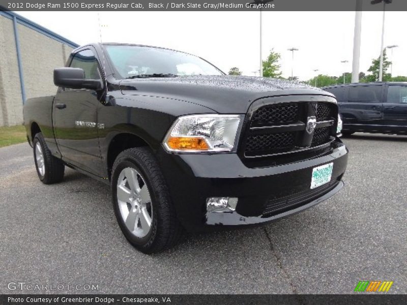 Black / Dark Slate Gray/Medium Graystone 2012 Dodge Ram 1500 Express Regular Cab