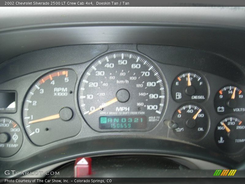  2002 Silverado 2500 LT Crew Cab 4x4 LT Crew Cab 4x4 Gauges