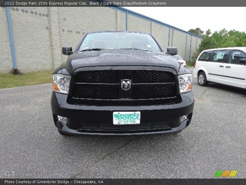 Black / Dark Slate Gray/Medium Graystone 2012 Dodge Ram 1500 Express Regular Cab
