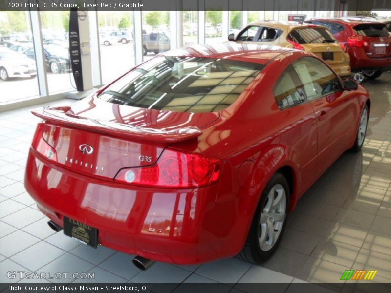 Laser Red / Graphite 2003 Infiniti G 35 Coupe