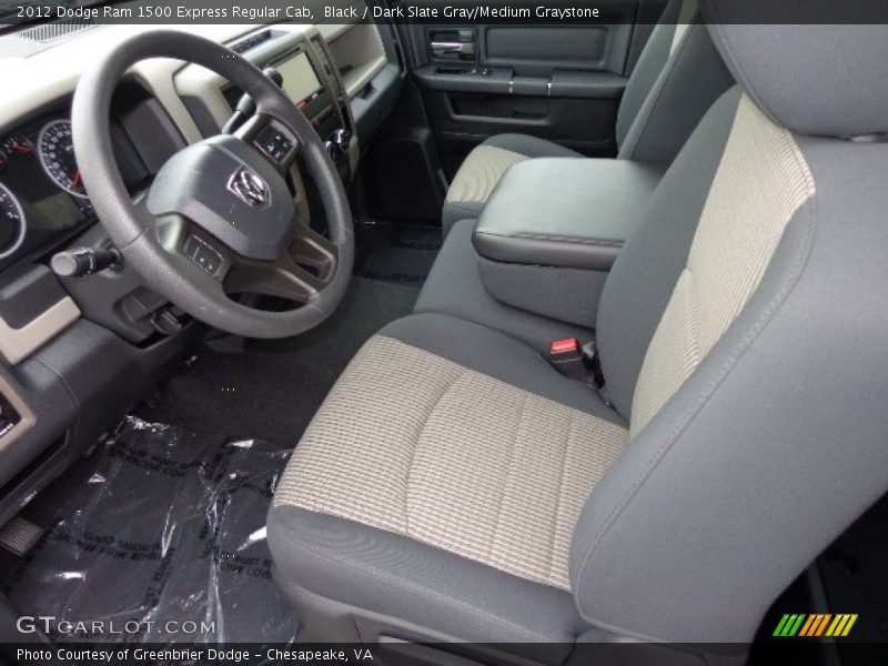 Black / Dark Slate Gray/Medium Graystone 2012 Dodge Ram 1500 Express Regular Cab