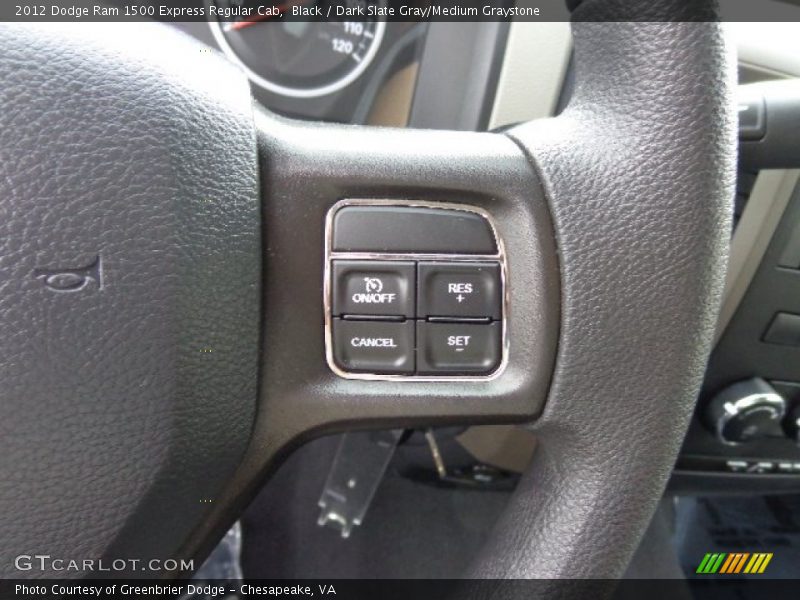 Black / Dark Slate Gray/Medium Graystone 2012 Dodge Ram 1500 Express Regular Cab