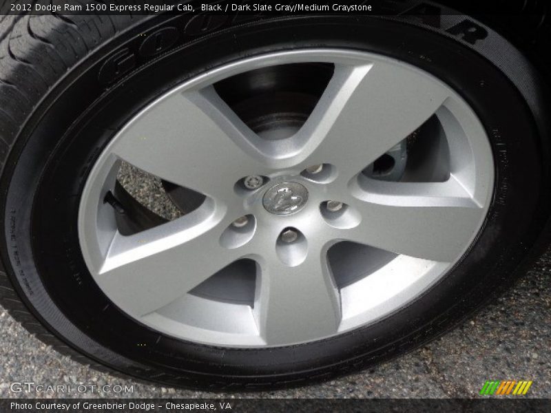 Black / Dark Slate Gray/Medium Graystone 2012 Dodge Ram 1500 Express Regular Cab