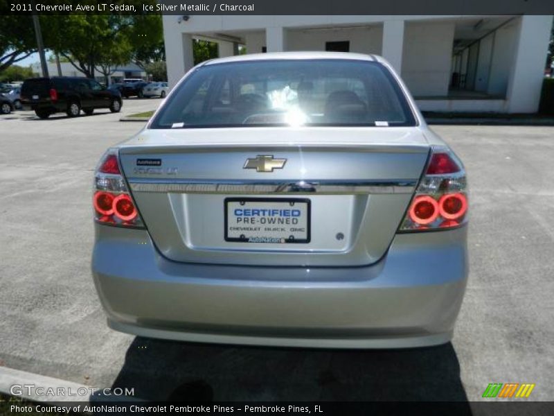 Ice Silver Metallic / Charcoal 2011 Chevrolet Aveo LT Sedan