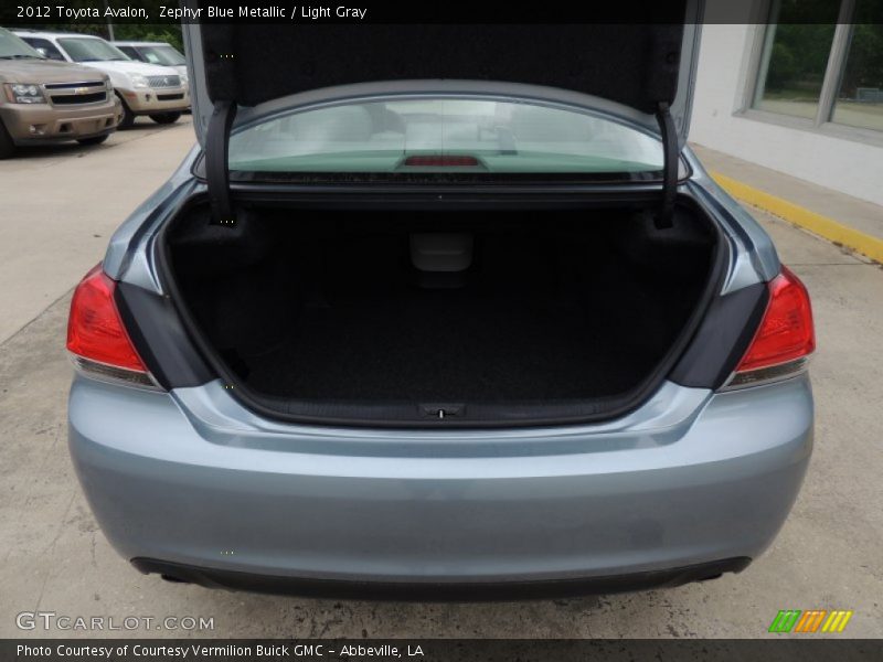 Zephyr Blue Metallic / Light Gray 2012 Toyota Avalon