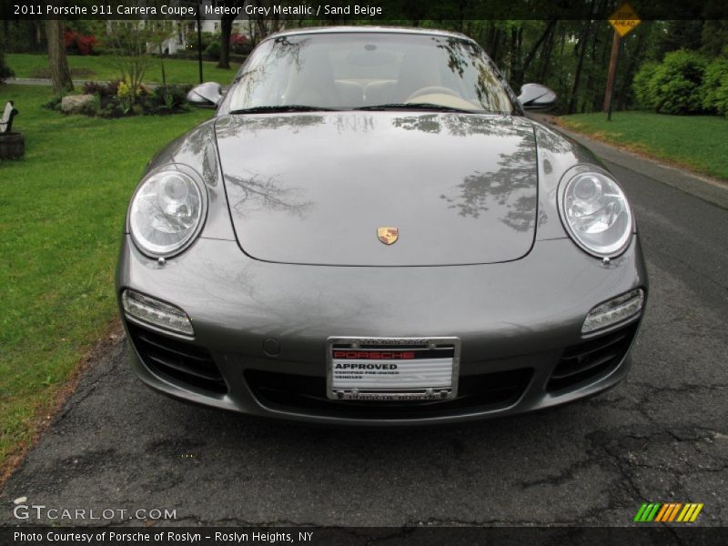 Meteor Grey Metallic / Sand Beige 2011 Porsche 911 Carrera Coupe