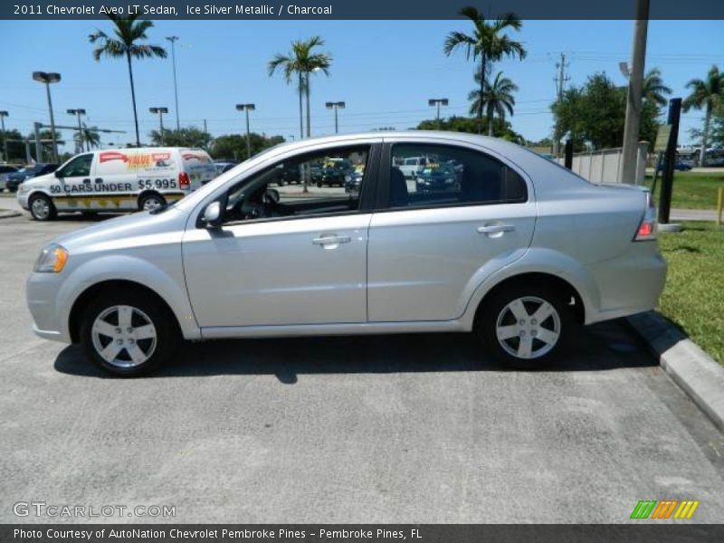 Ice Silver Metallic / Charcoal 2011 Chevrolet Aveo LT Sedan