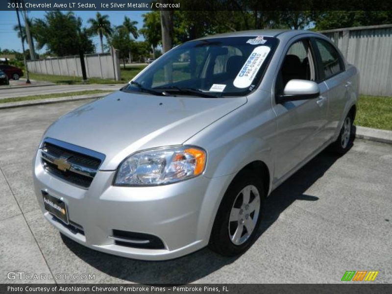 Ice Silver Metallic / Charcoal 2011 Chevrolet Aveo LT Sedan