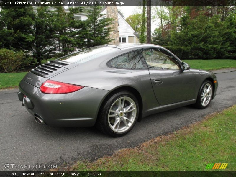 Meteor Grey Metallic / Sand Beige 2011 Porsche 911 Carrera Coupe