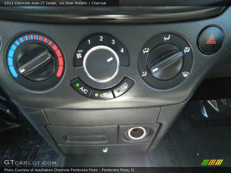 Ice Silver Metallic / Charcoal 2011 Chevrolet Aveo LT Sedan