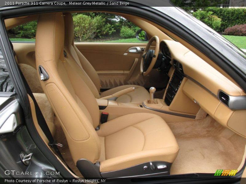 Meteor Grey Metallic / Sand Beige 2011 Porsche 911 Carrera Coupe