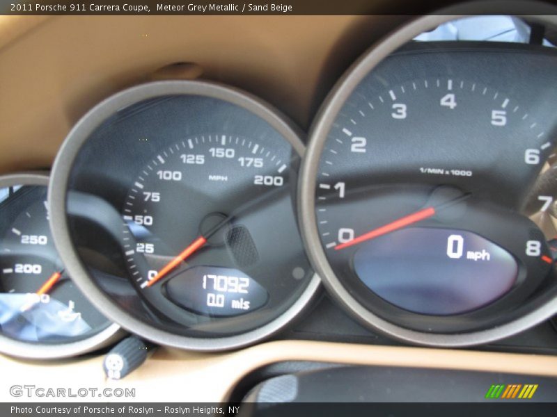 Meteor Grey Metallic / Sand Beige 2011 Porsche 911 Carrera Coupe