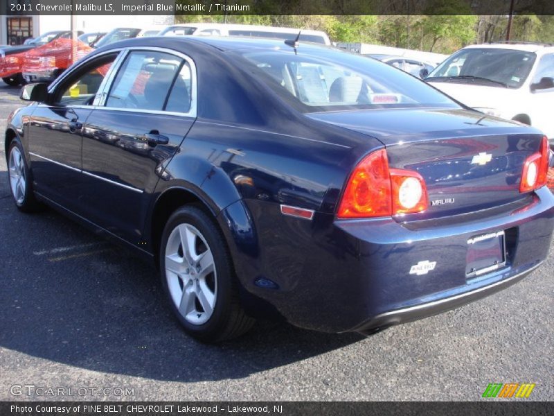 Imperial Blue Metallic / Titanium 2011 Chevrolet Malibu LS