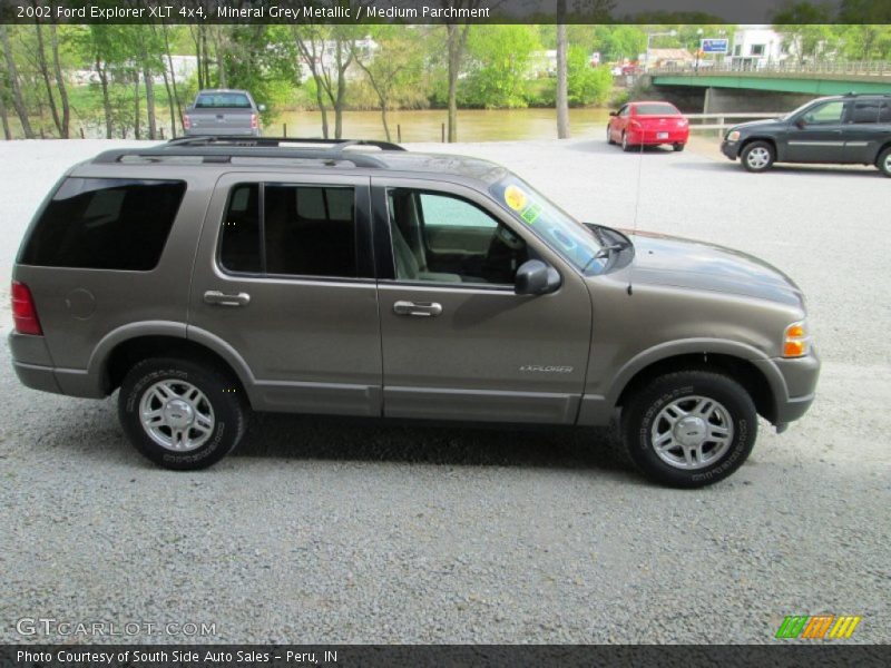 Mineral Grey Metallic / Medium Parchment 2002 Ford Explorer XLT 4x4