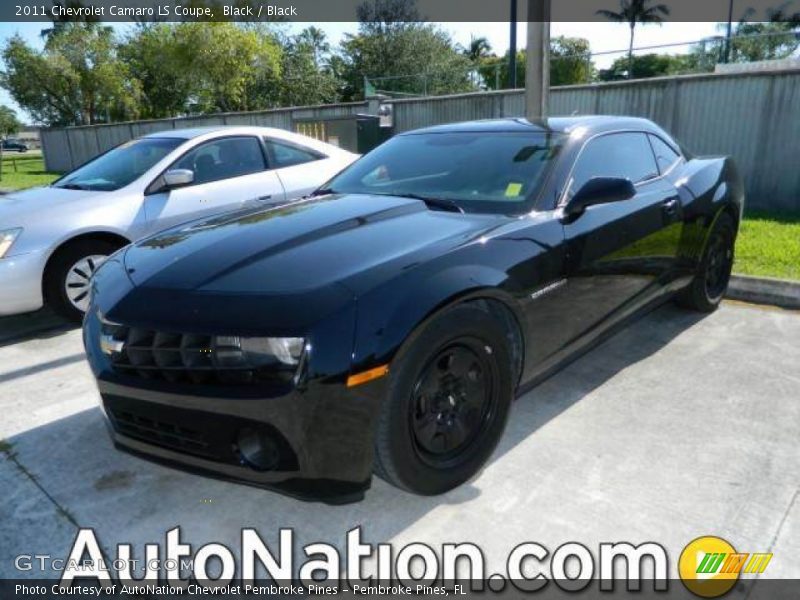 Black / Black 2011 Chevrolet Camaro LS Coupe